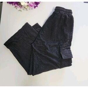 Western Blue Women's   Black  Wide Leg Joggers. Size 8